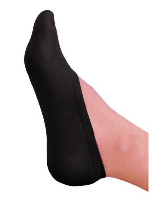 Bas chaussettes couvre pieds noir 